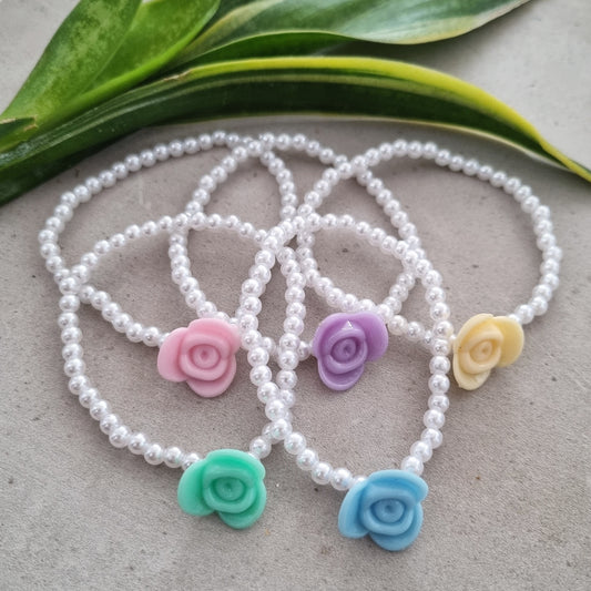Pearls & roses bracelets
