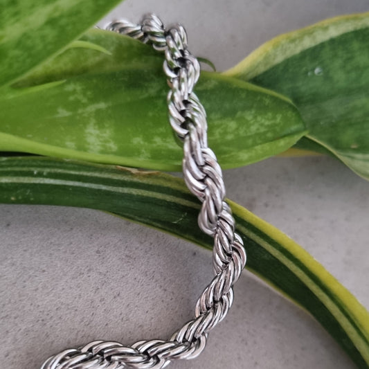 Thick rope chain anklet