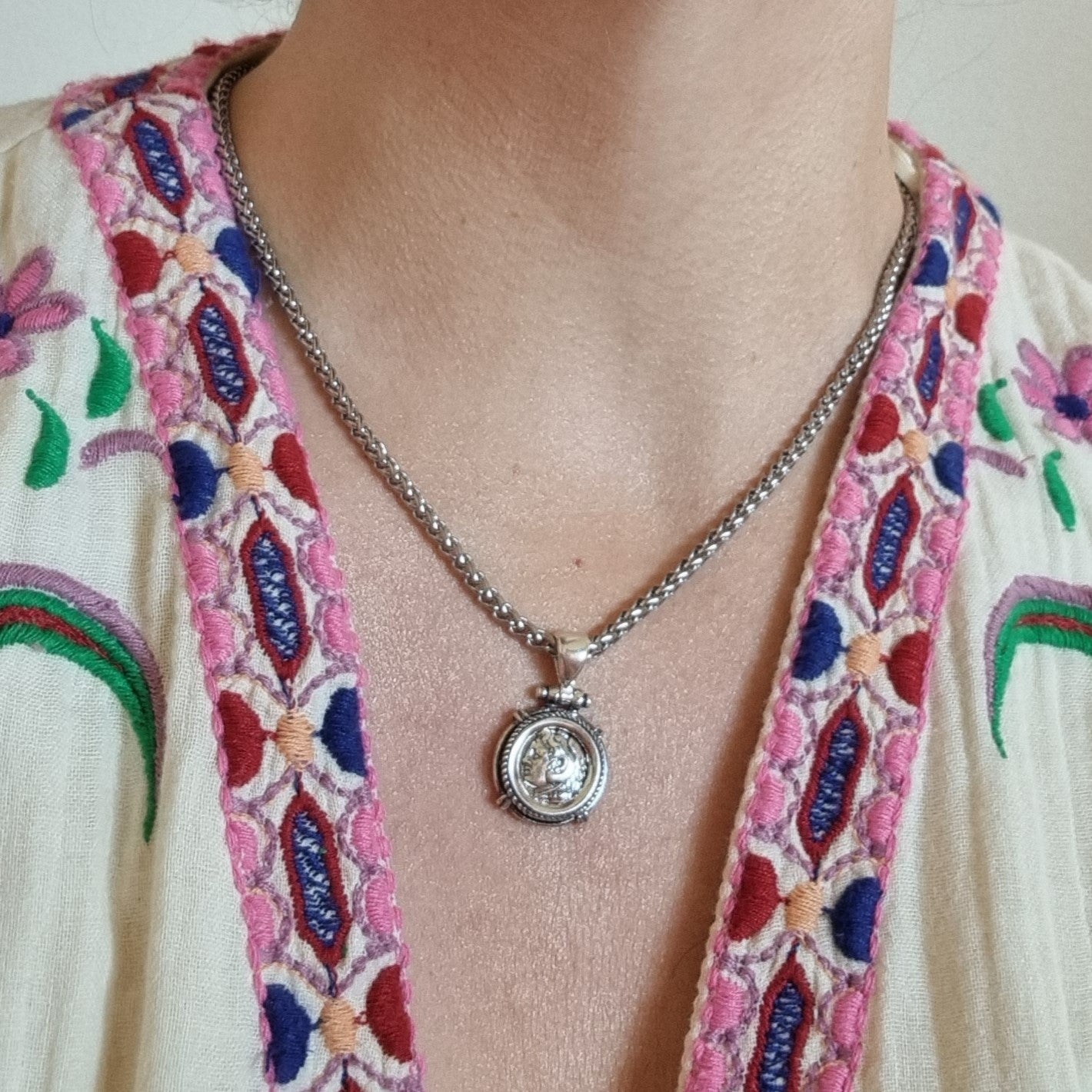 Αλέξανδρος silver pendant