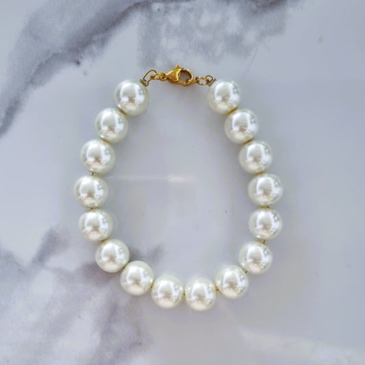 Big pearly bracelet (ivory)