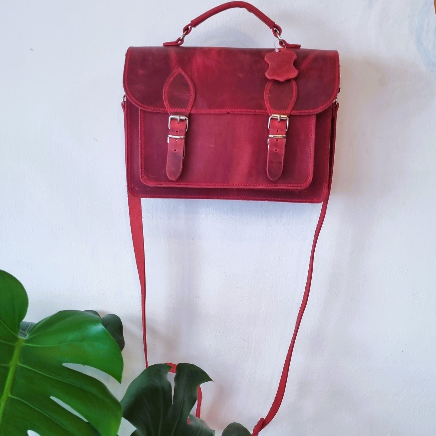 Red Satchel Bag