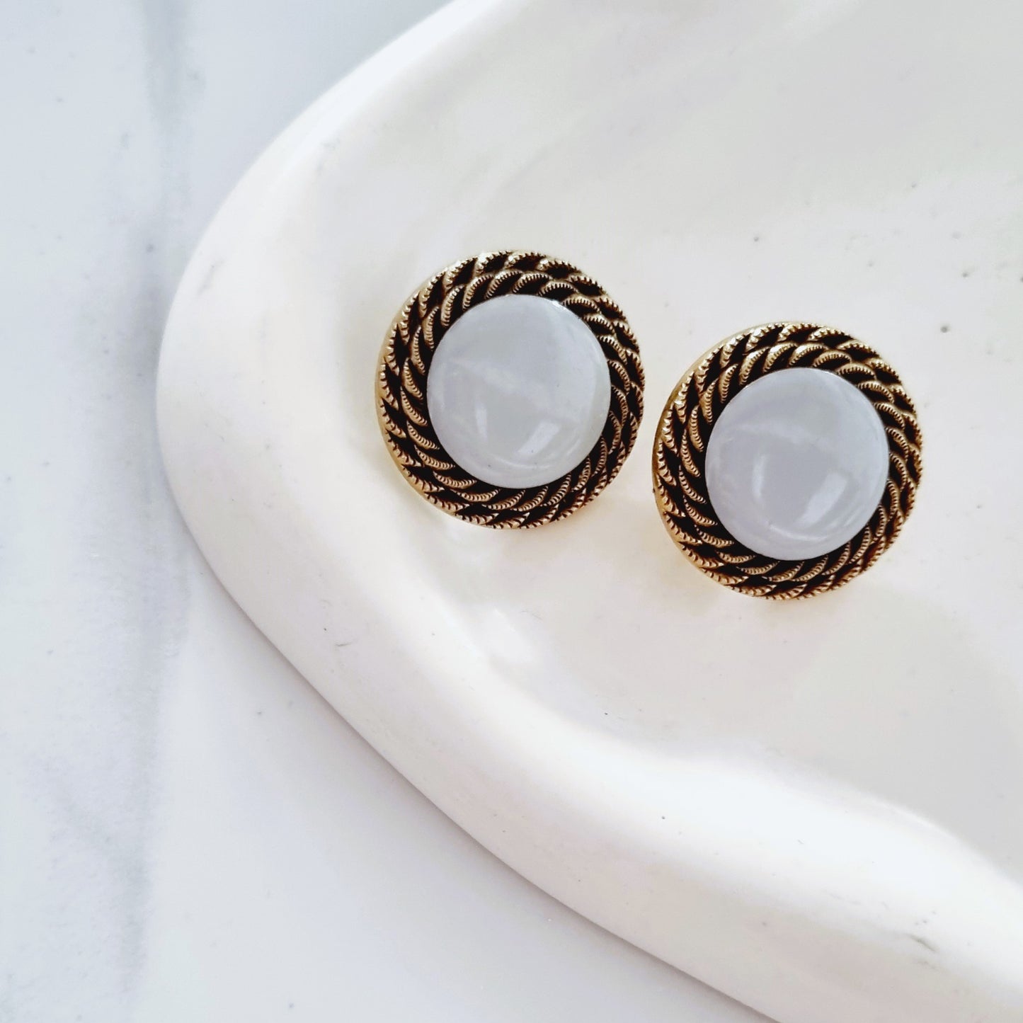 Vintage Earrings - Mint