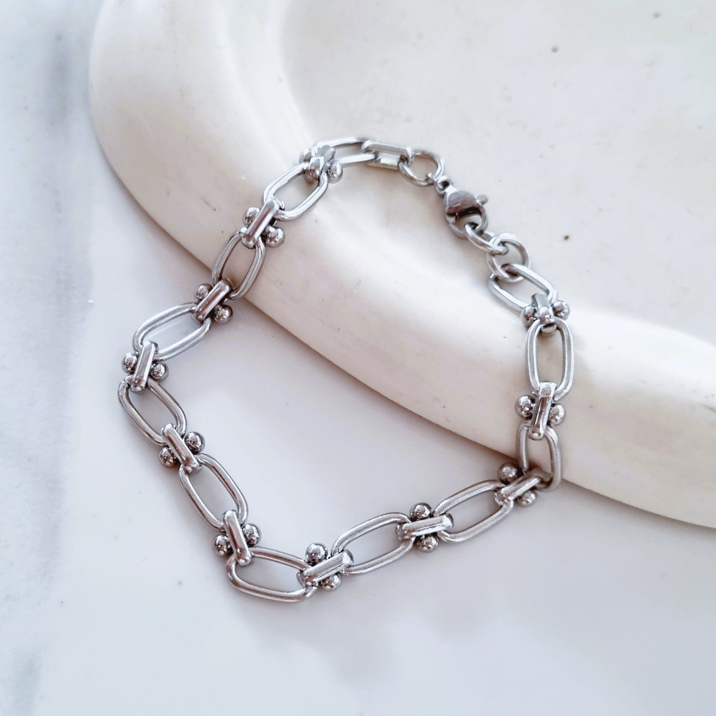 Bold steel bracelet n.3