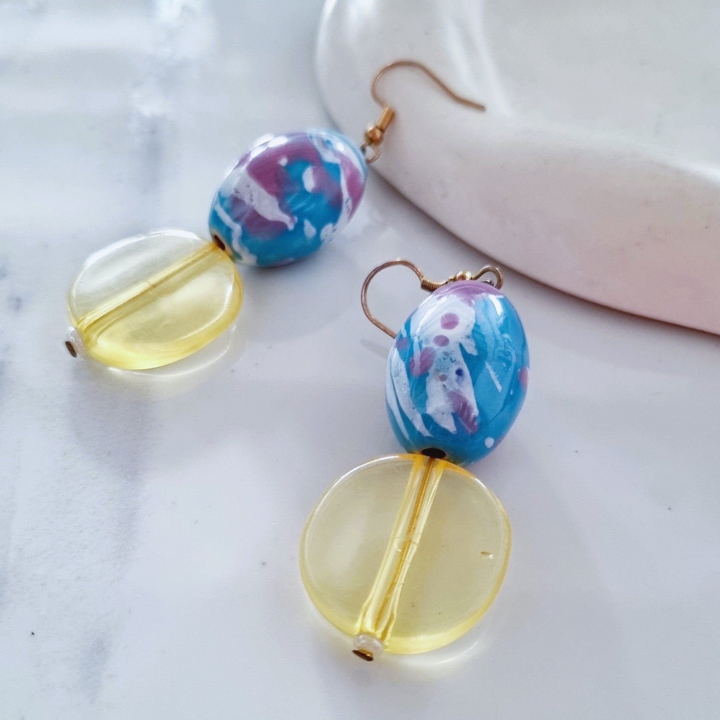 Bold ceramic earrings