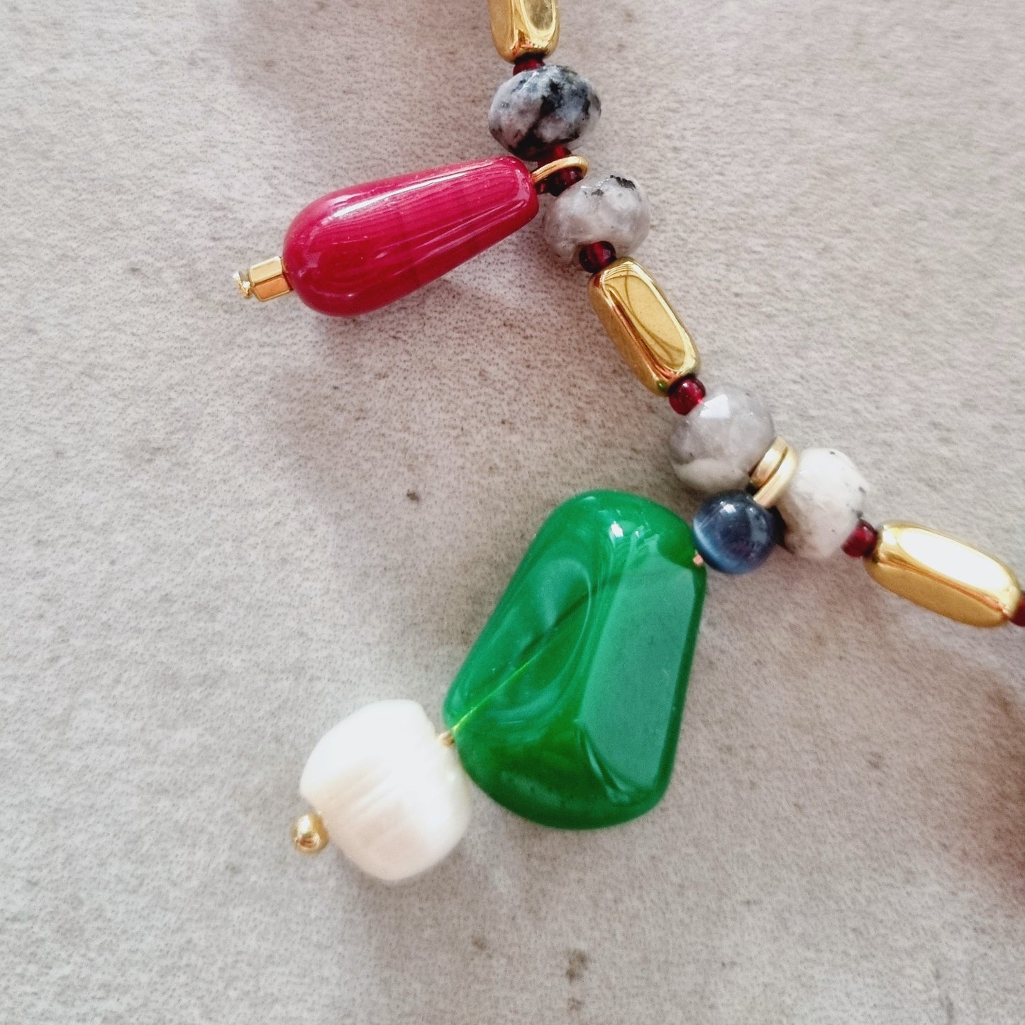 Mixing beads necklace n.24