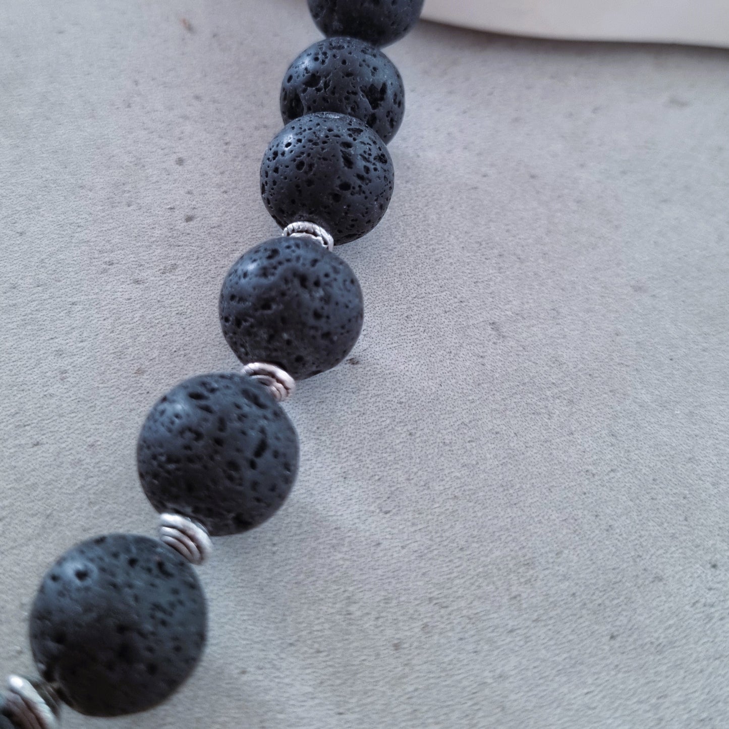 Black lava necklace
