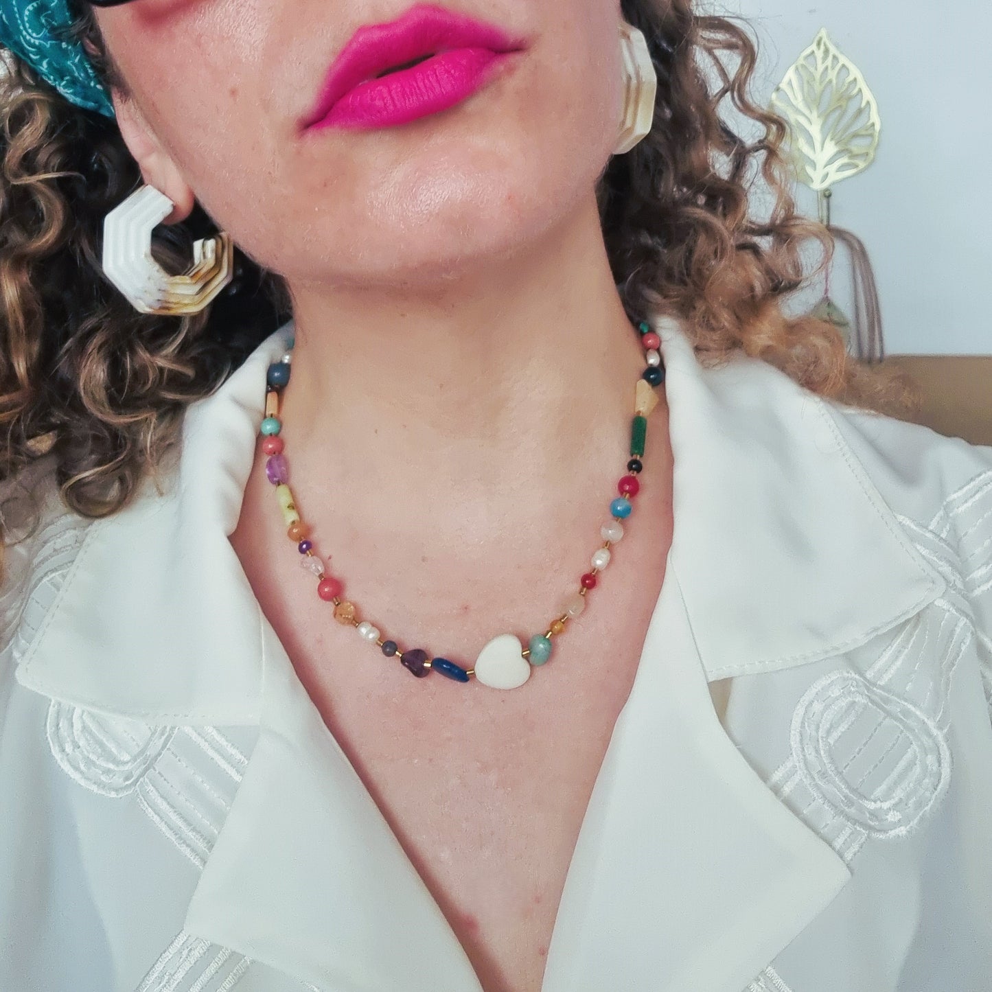 Mixing beads necklace