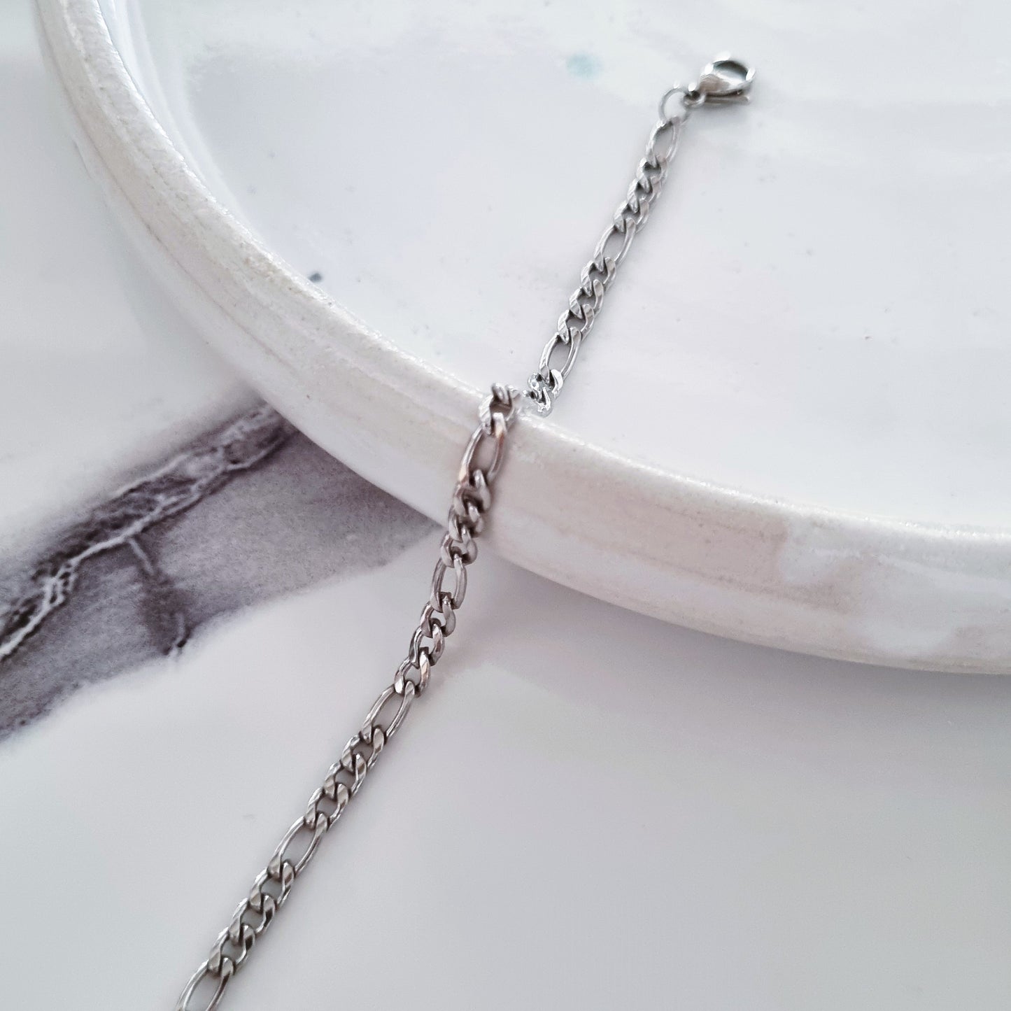 Figaro silver anklet