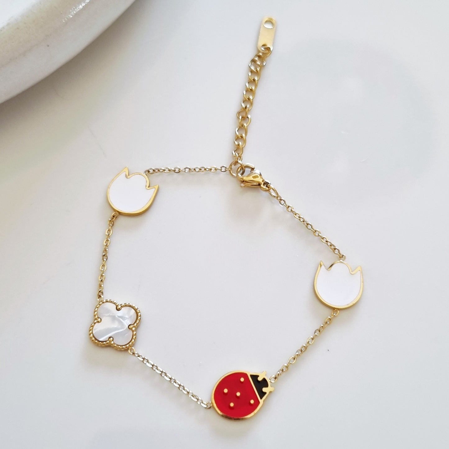 Ladybug bracelet