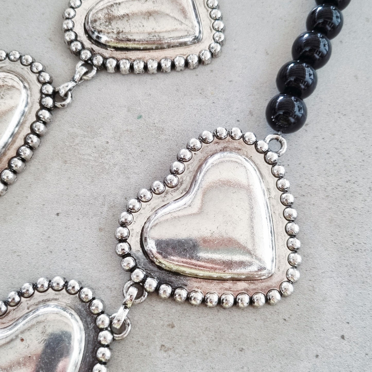 Black hearts - Necklace