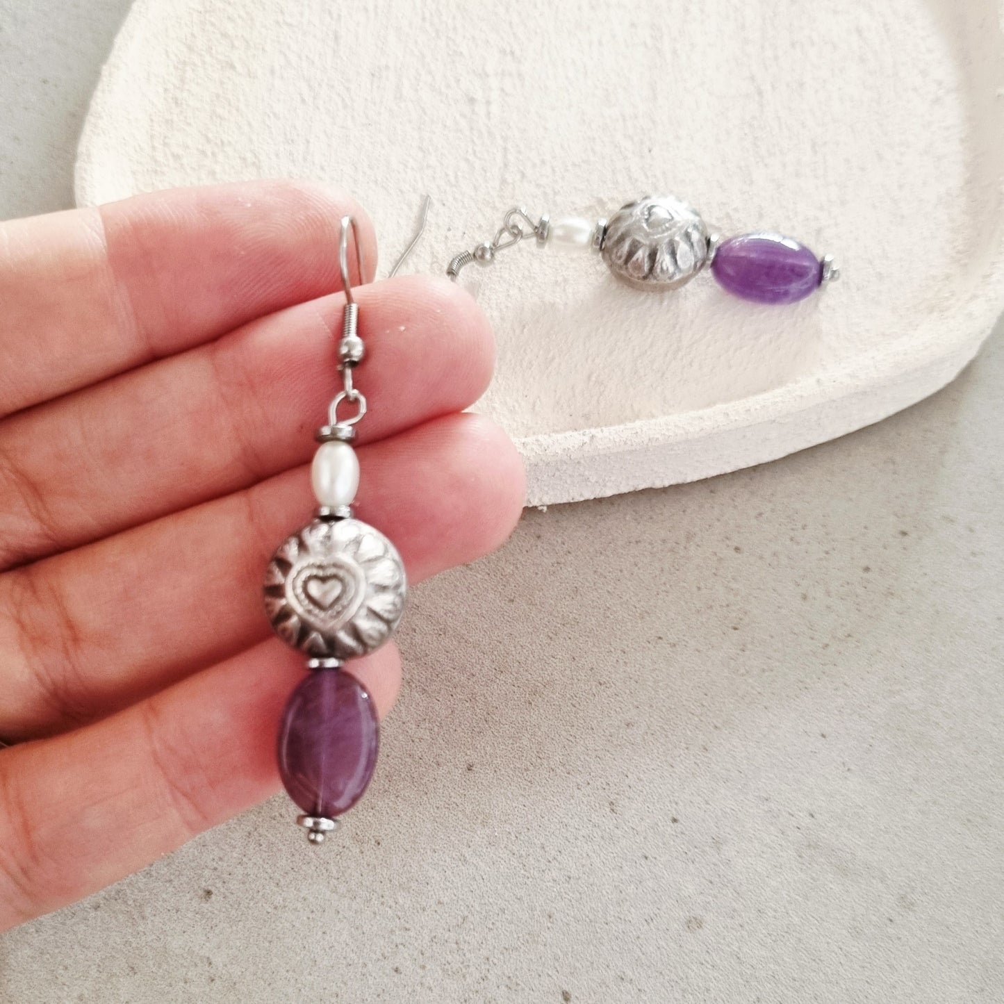 Boho purplr - Earrings