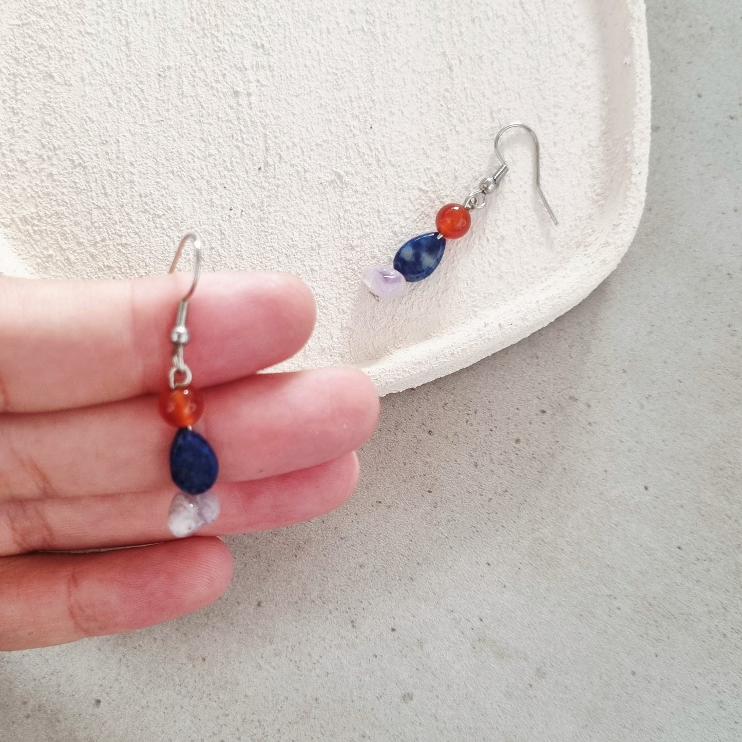 Boho lapis - Earrings