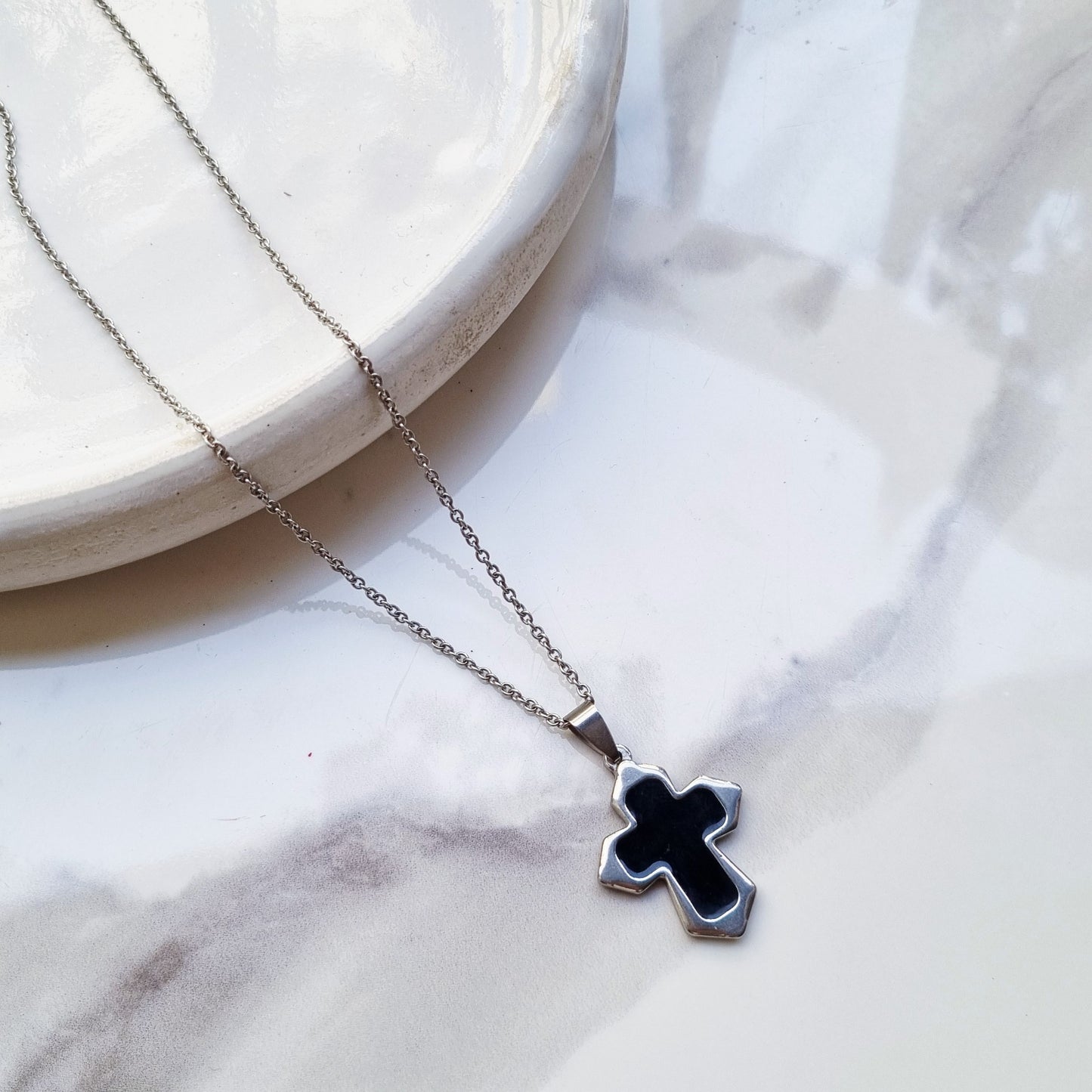 Black Cross Necklace