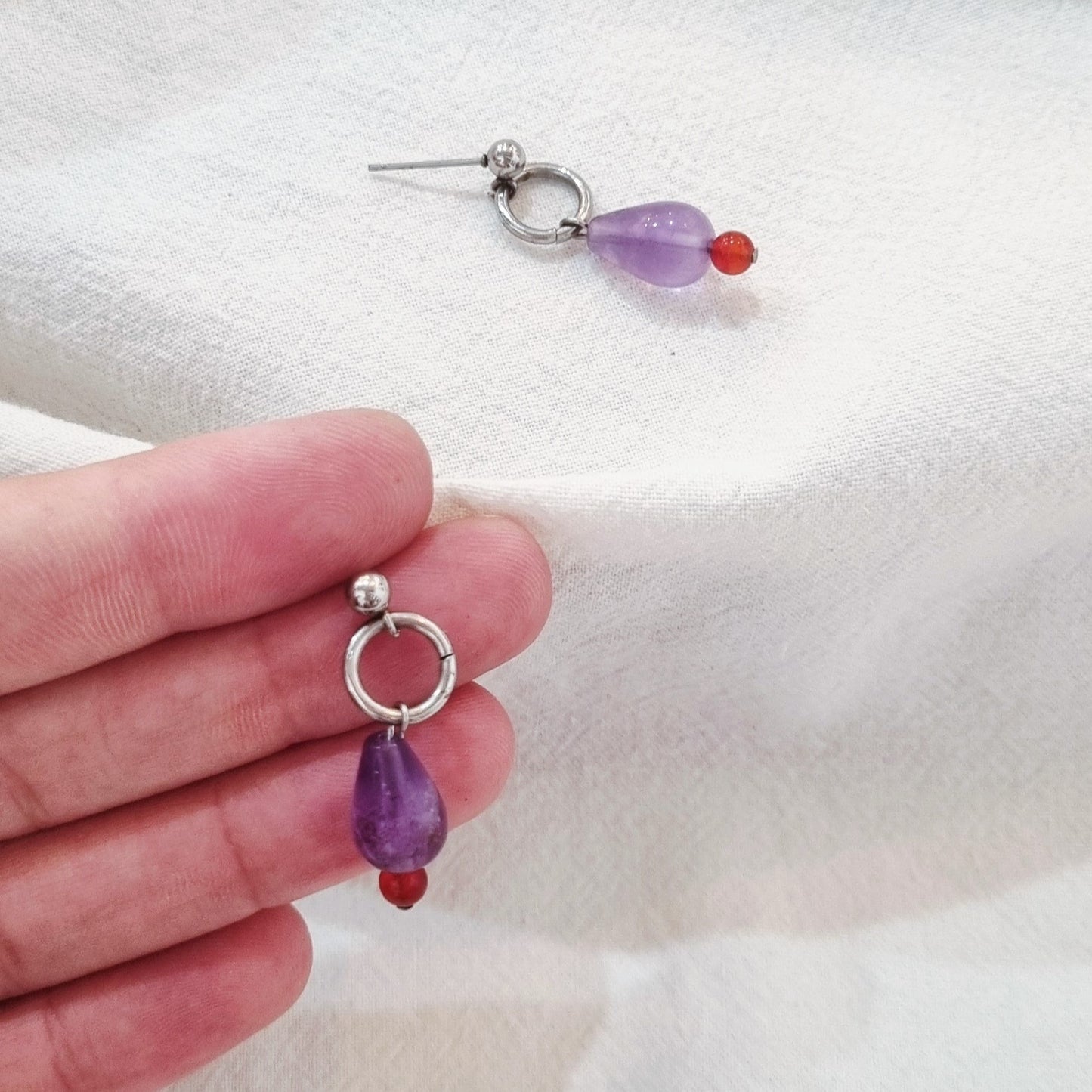 Amethyst drops - Earrings