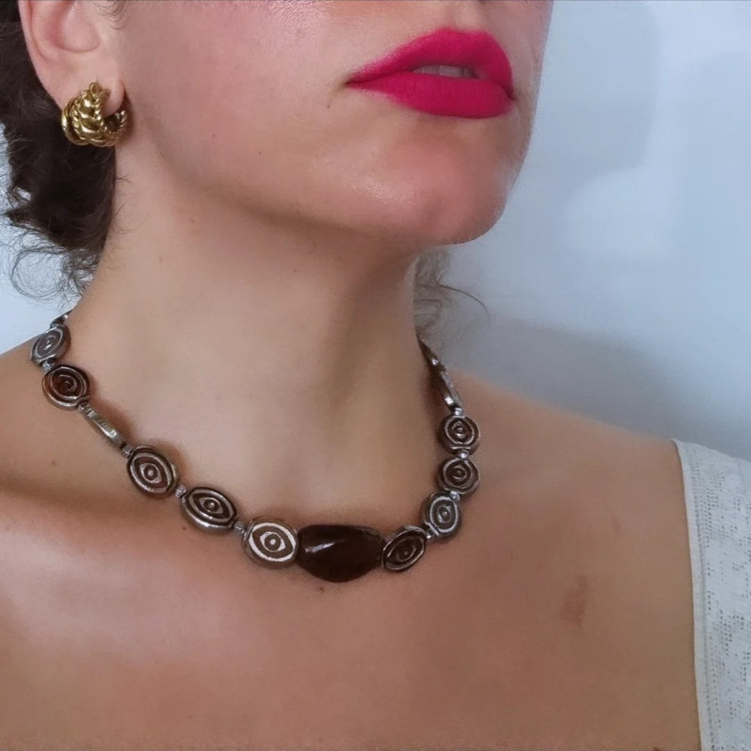 Vintage stone's necklace