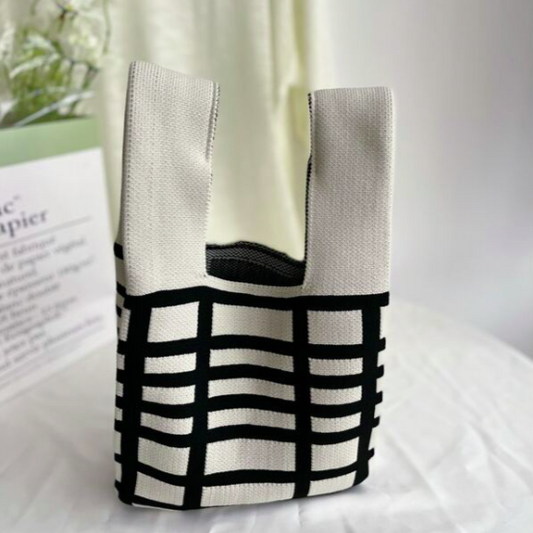 Mini bag - Black stripes