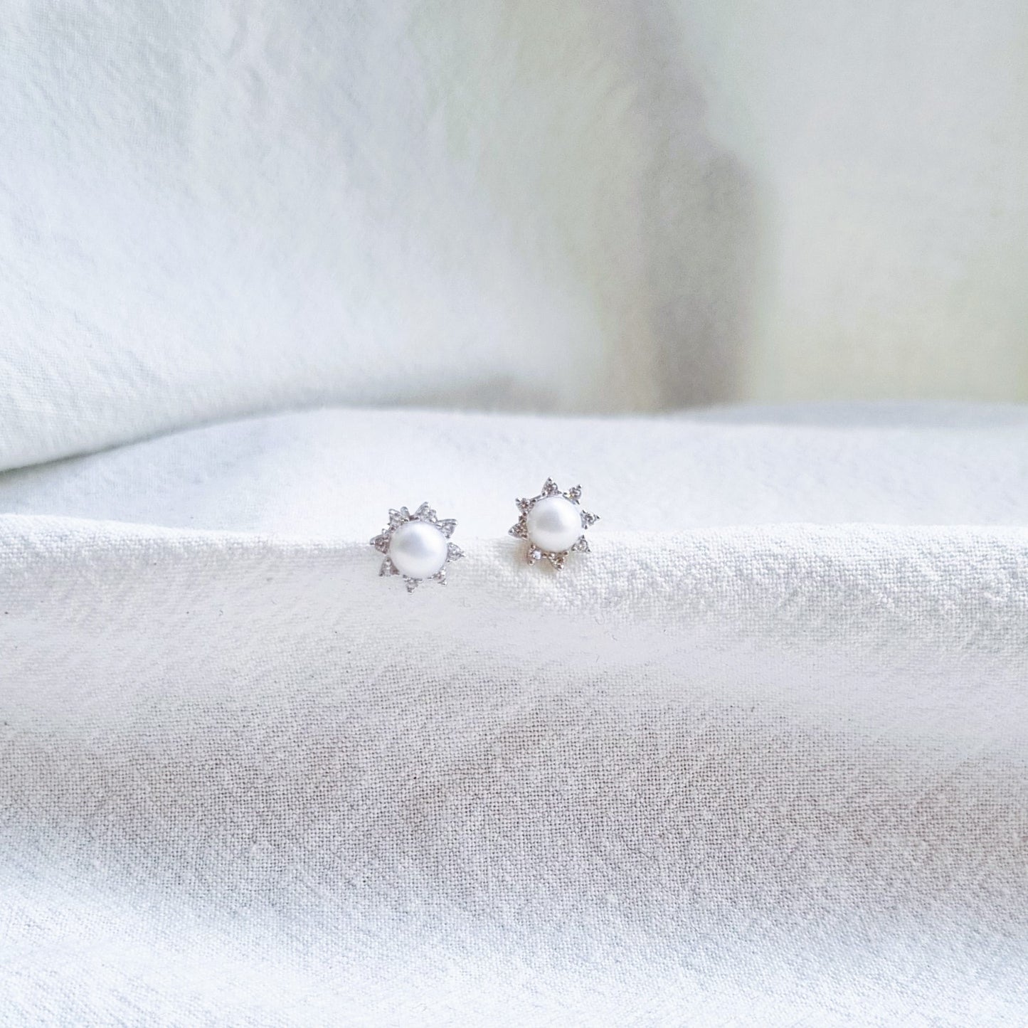 Pearl daisy - Earrings