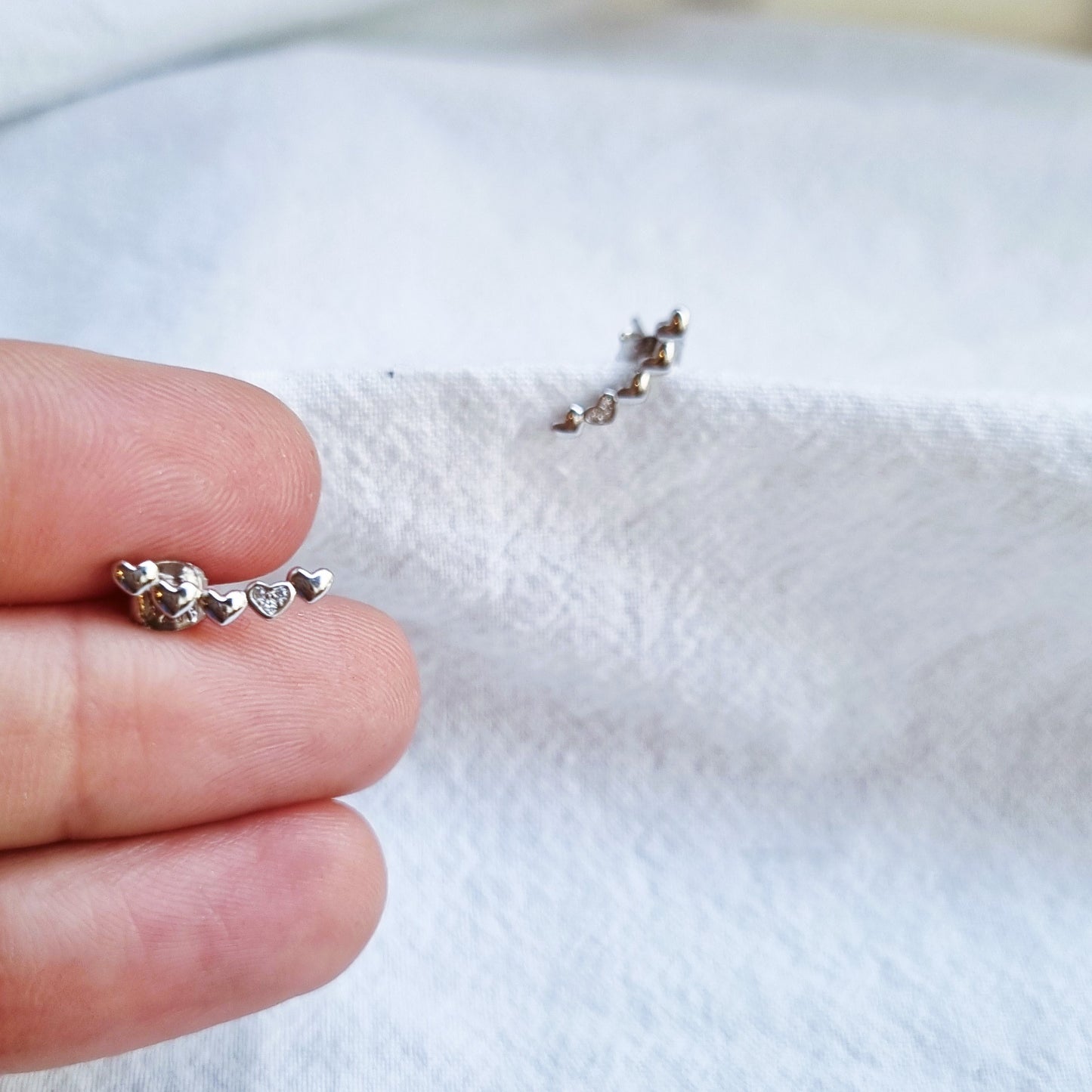 Hearts in line - Earrings