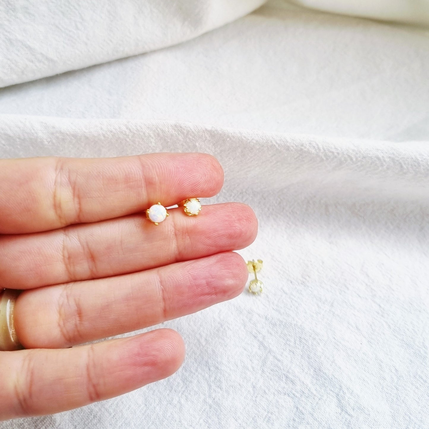 Opal earrings
