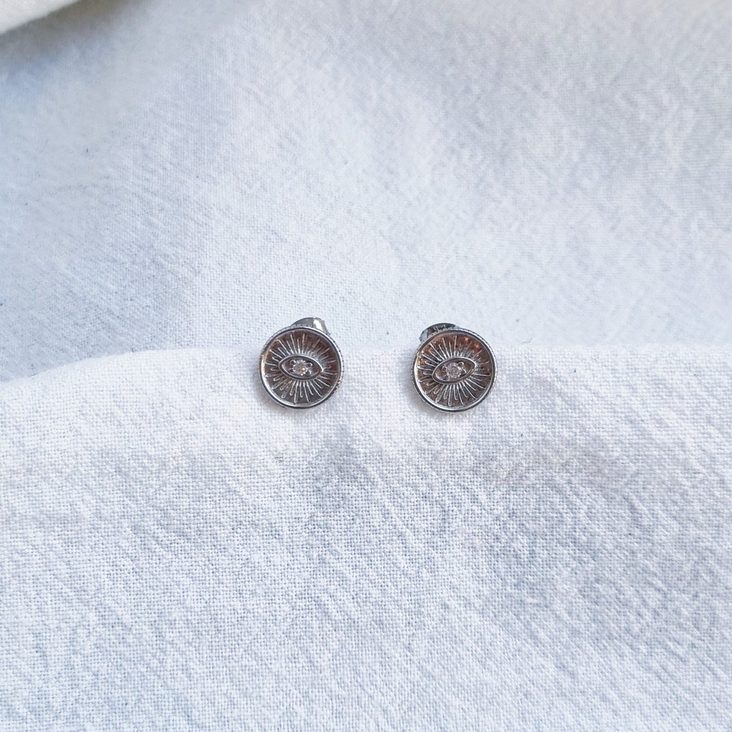 Evil eye in silver