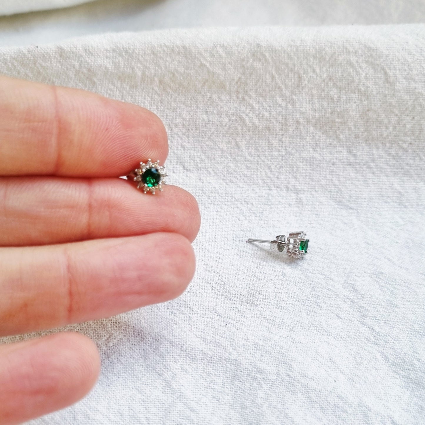 Silver earrings