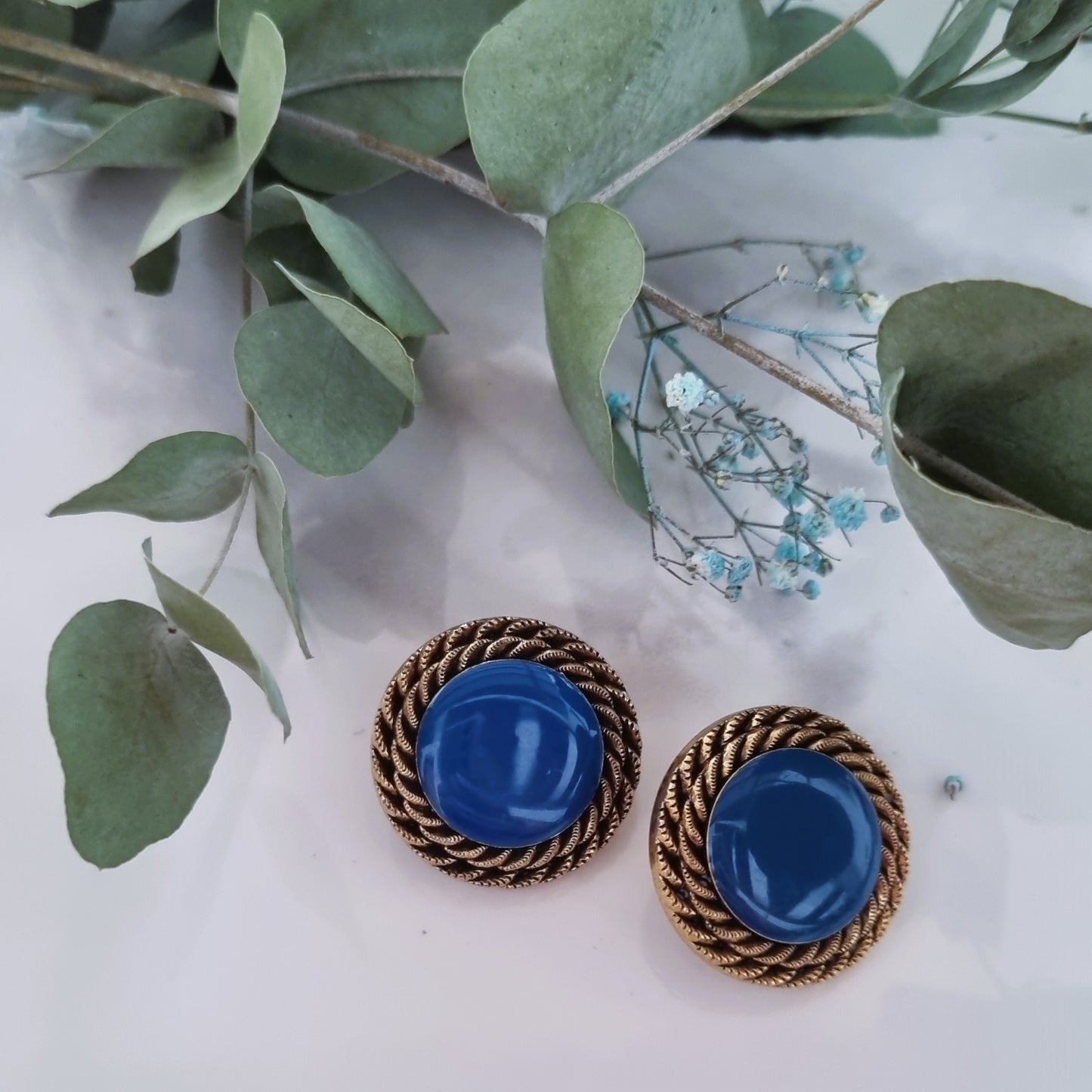 Vintage earrings - Blue