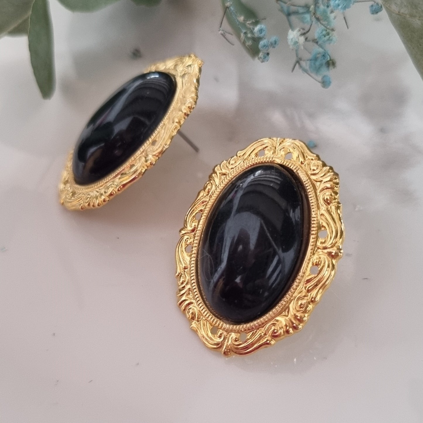 Vintage earrings - Big oval