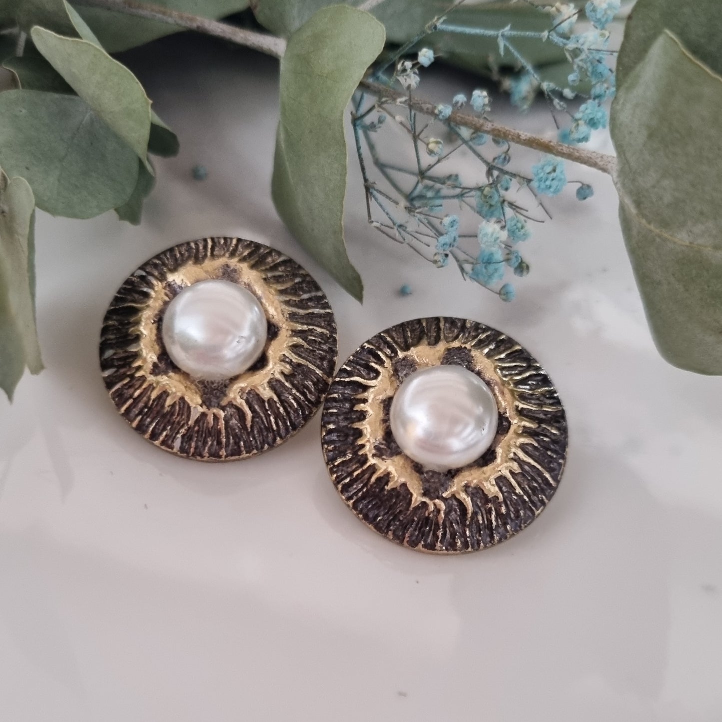 Vintage earrings - Antique/pearl