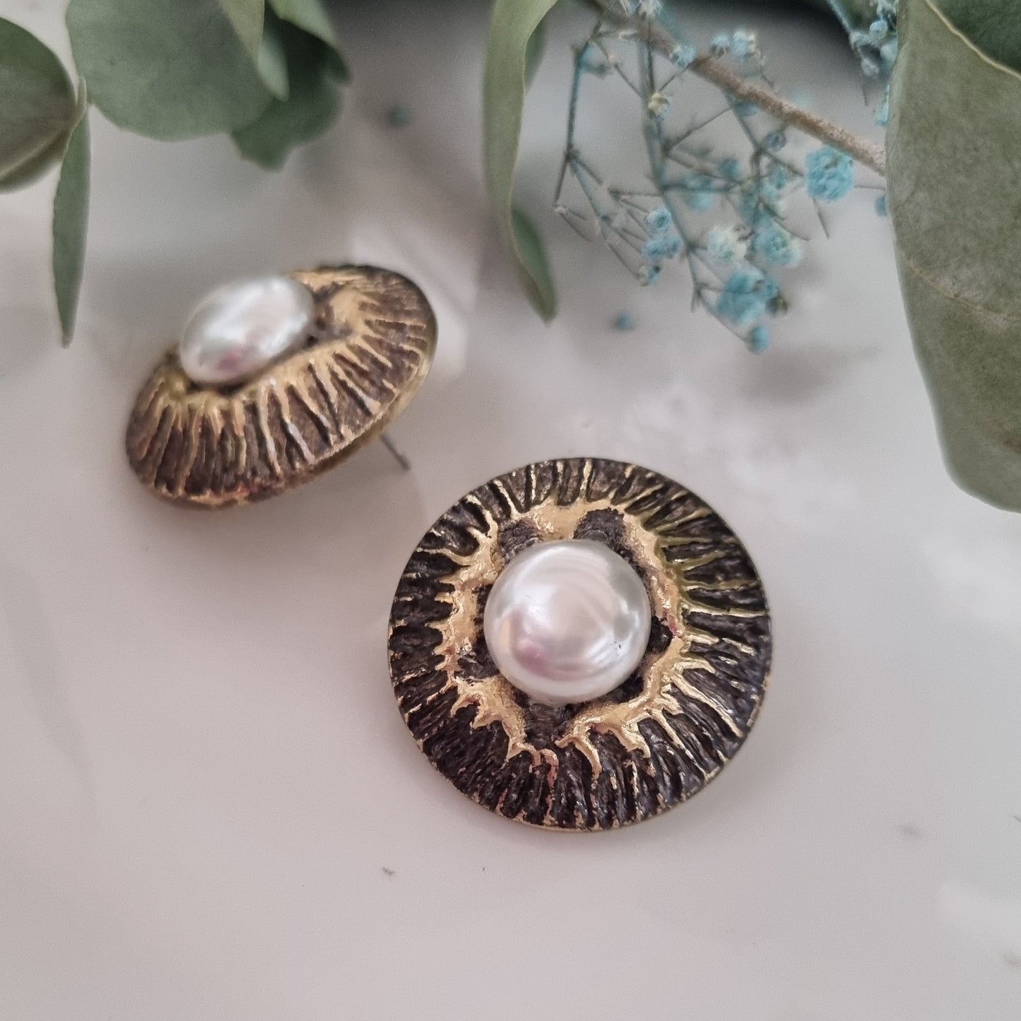Vintage earrings - Antique/pearl