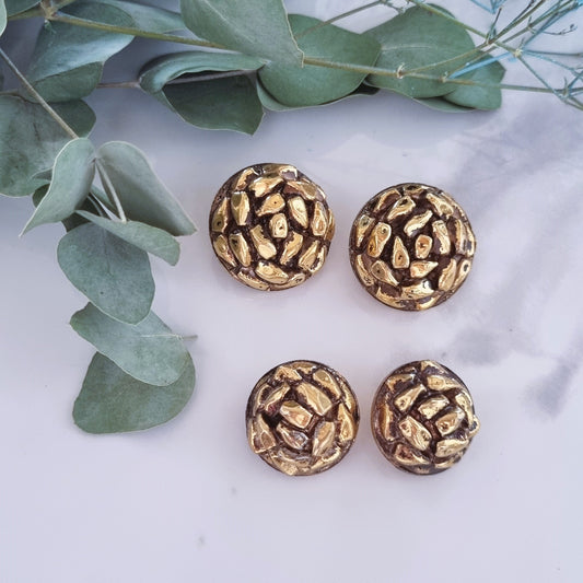 Vintage earrings - Gold pines
