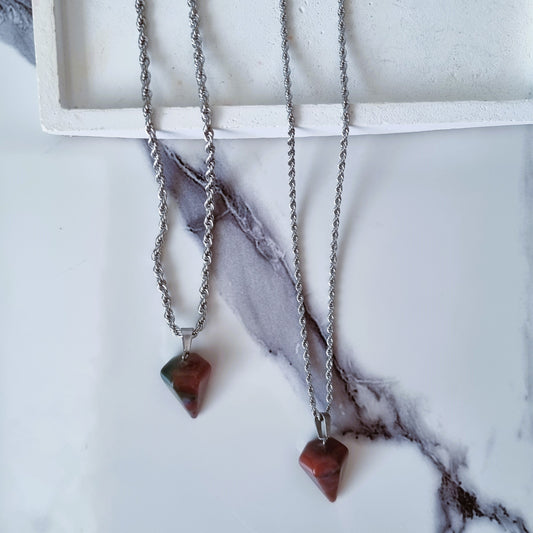 Precious stone necklaces