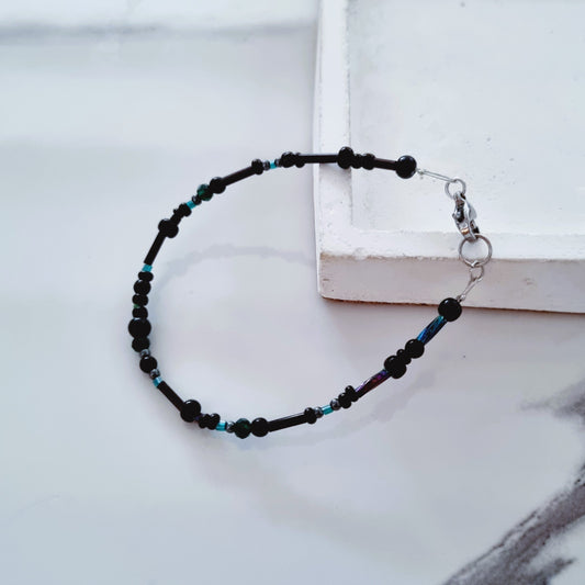 Black crystals bracelet