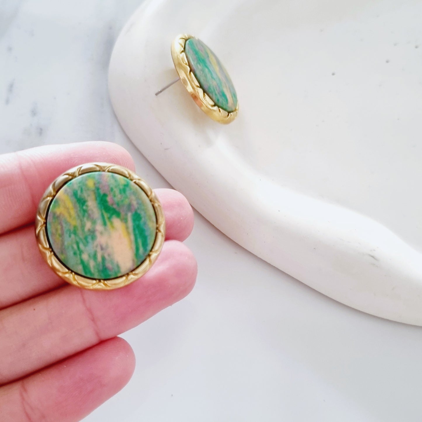 Vintage Earrings - Painting