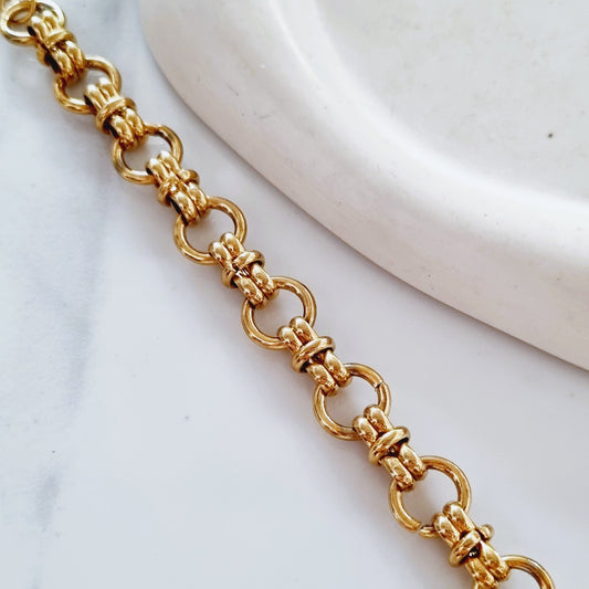 Bold steel bracelet n.7