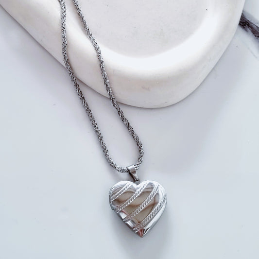 Lines on heart locket