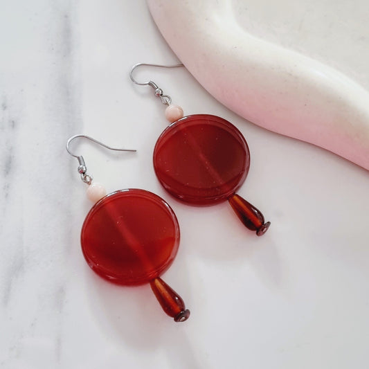 Agate earrings