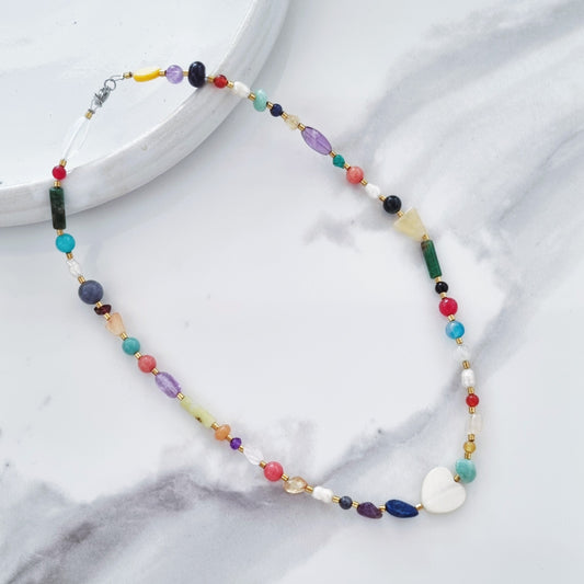 Mixing beads necklace