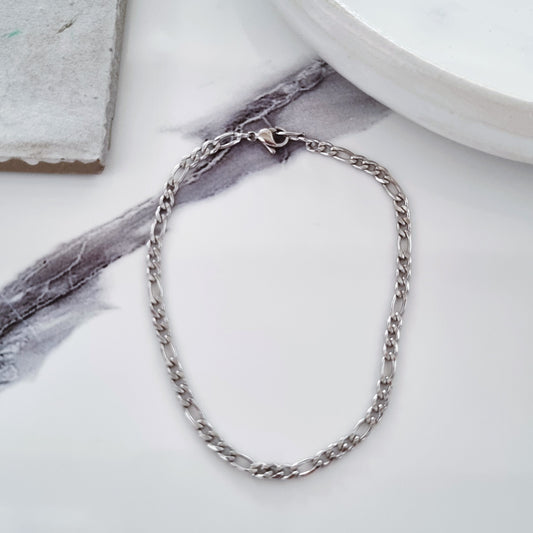 Figaro silver anklet