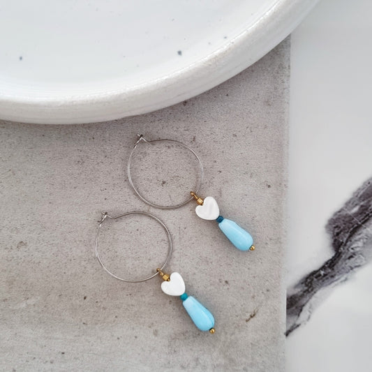 Blue, circles and hearts