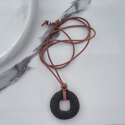 Black lava choker