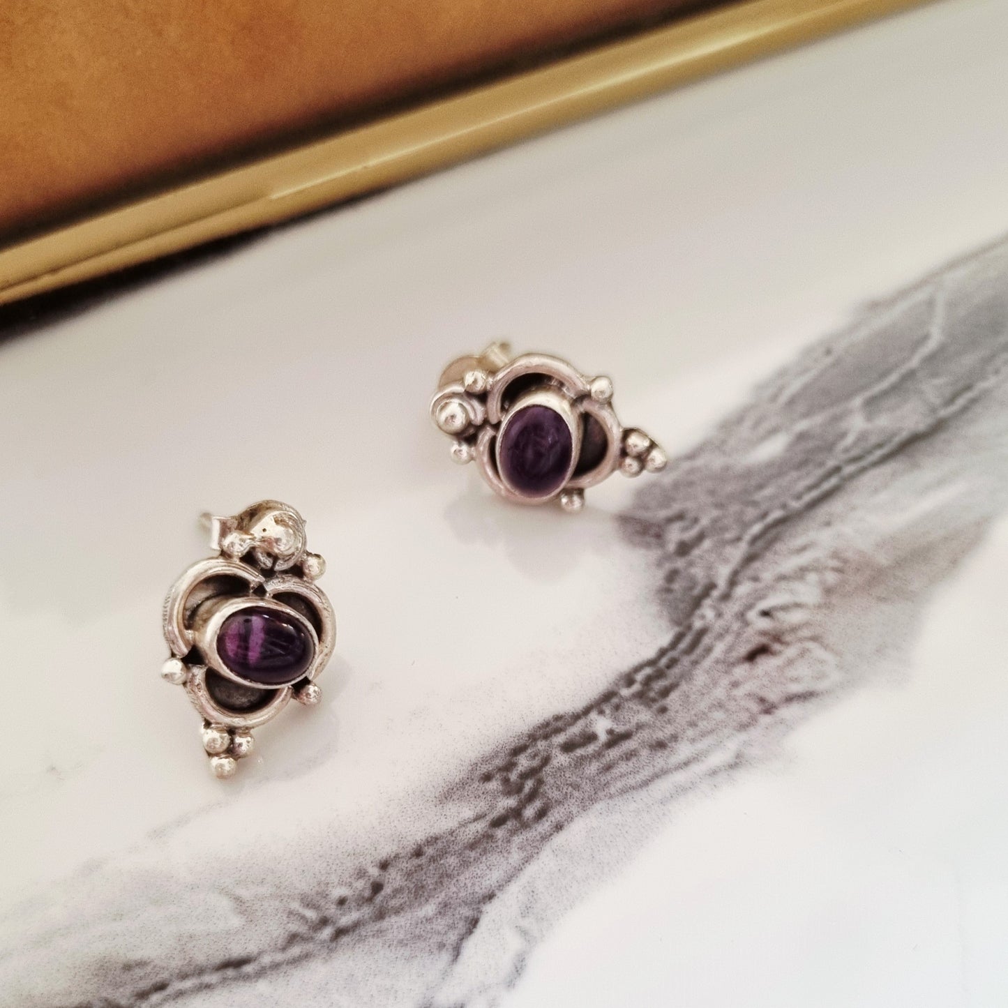 Amethyst earrings