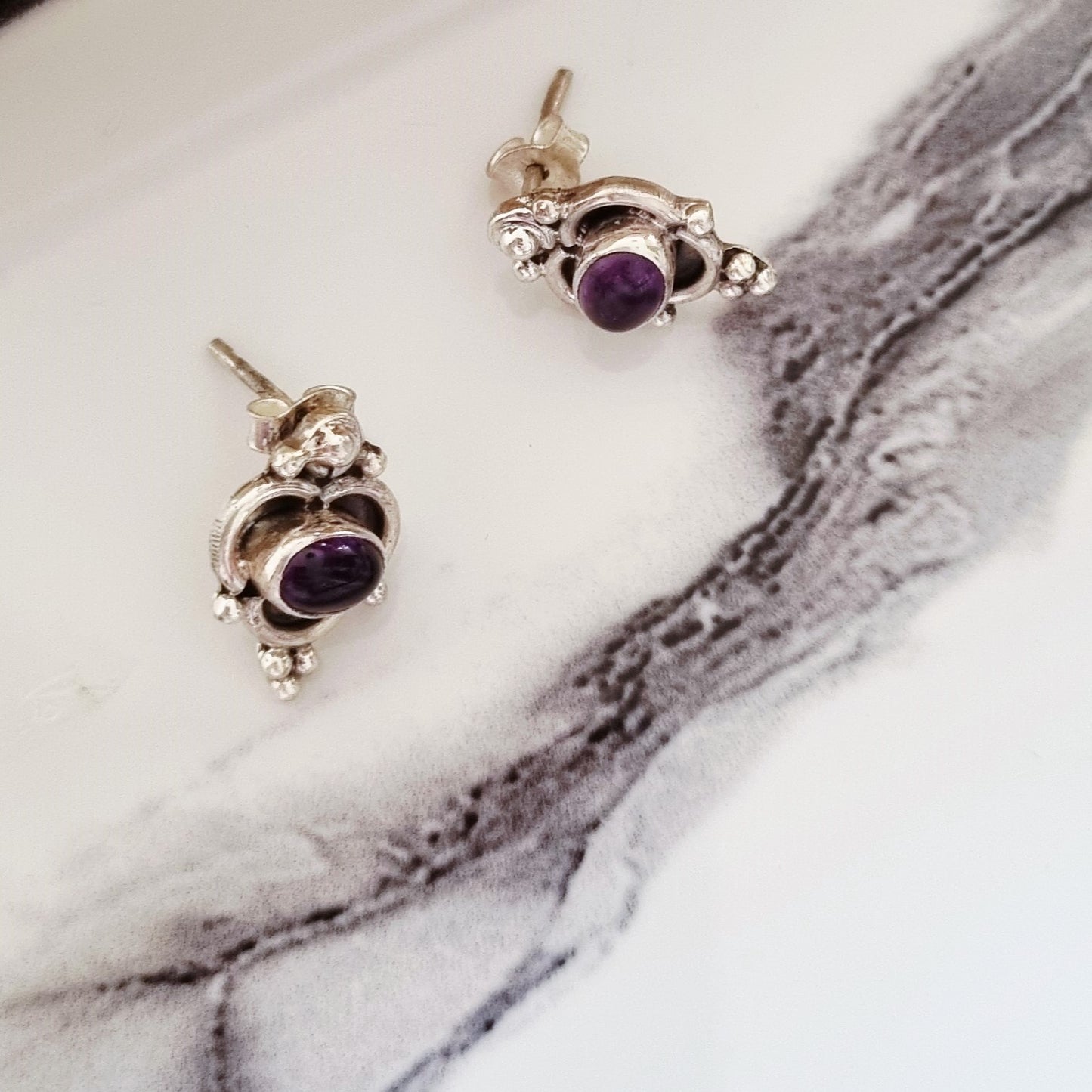 Amethyst earrings