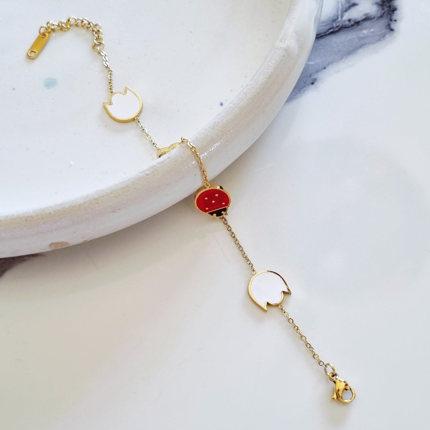 Ladybug bracelet