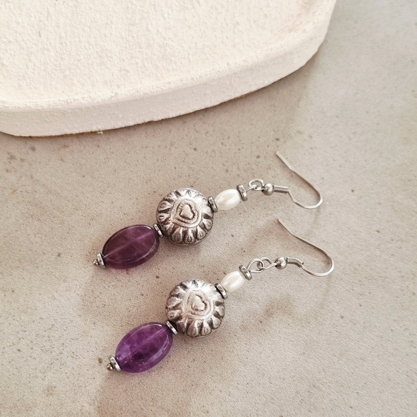 Boho purplr - Earrings