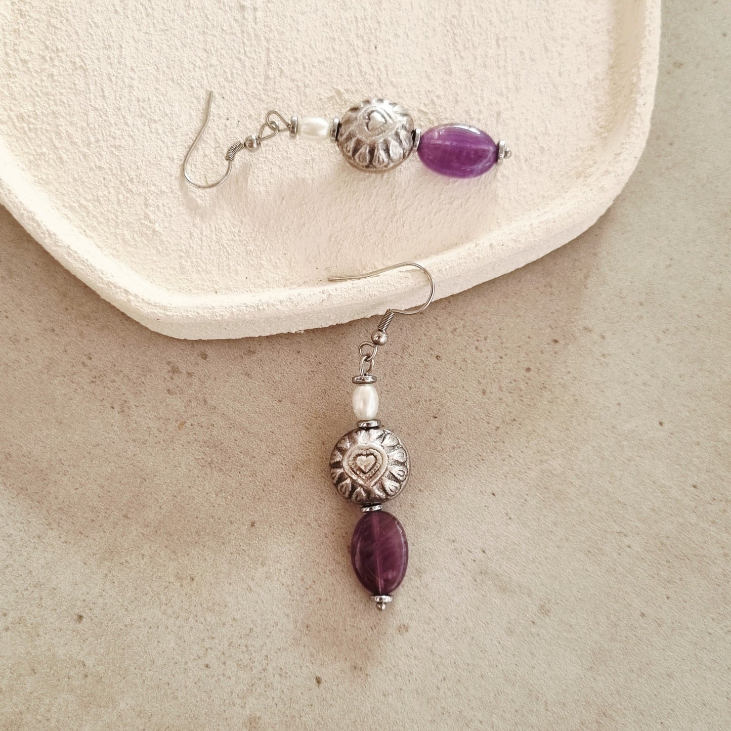 Boho purplr - Earrings