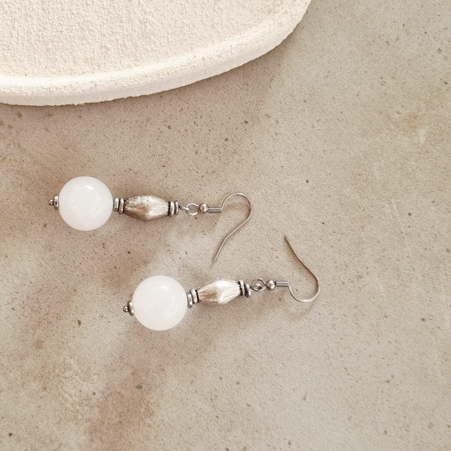 Boho white - Earrings