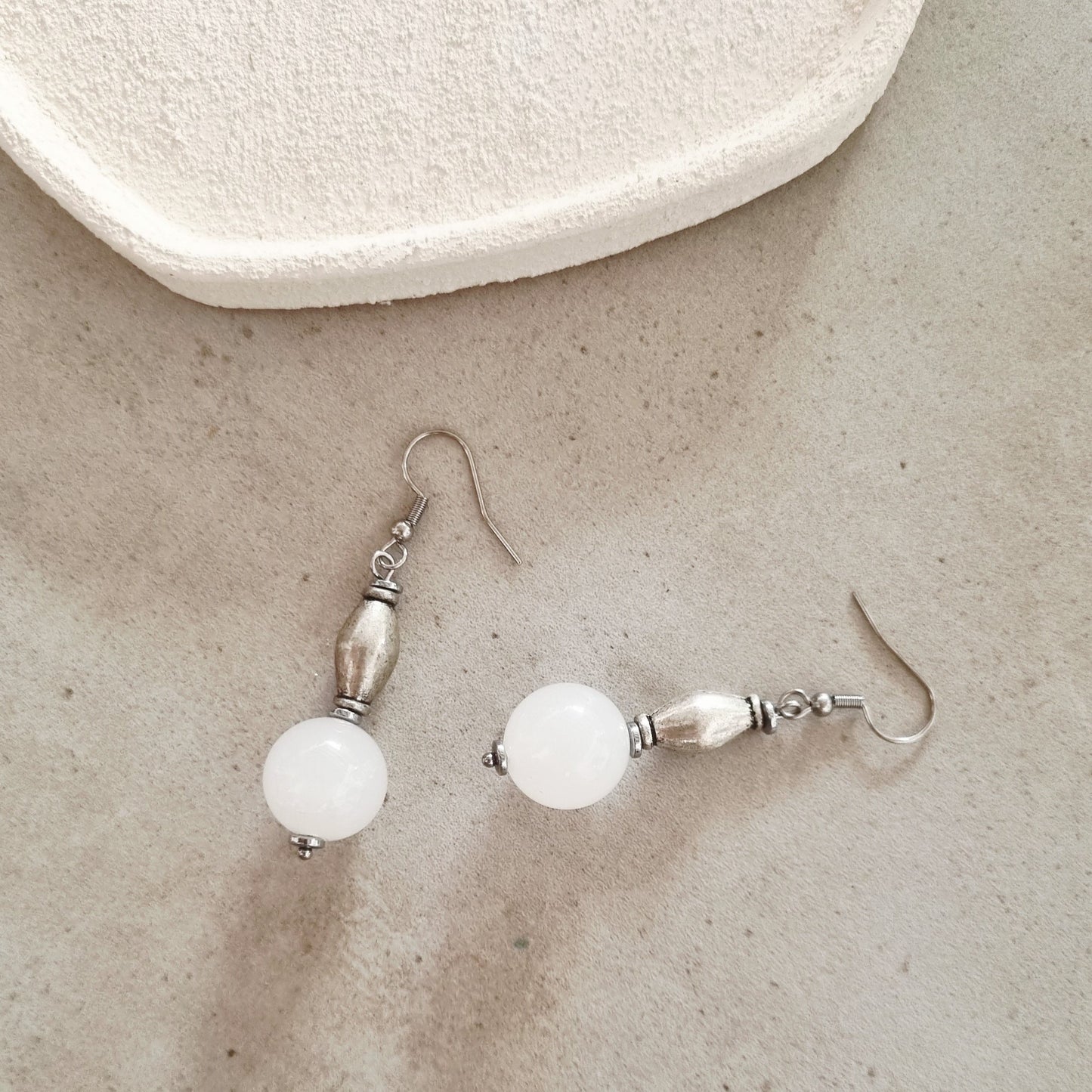 Boho white - Earrings