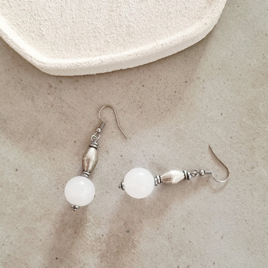 Boho white - Earrings