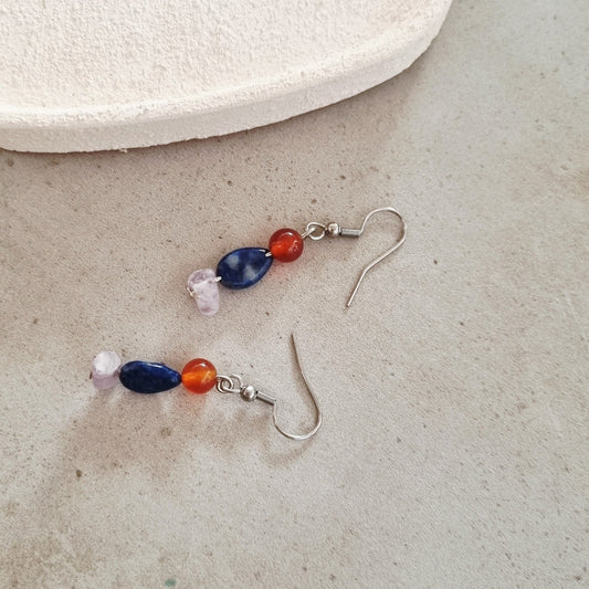 Boho lapis - Earrings