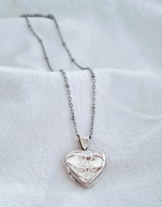 SIlver Heart Locket